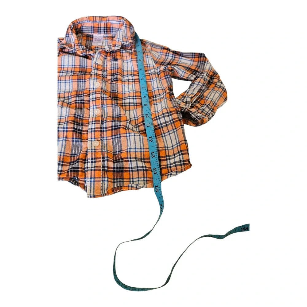 Carter's kids Size 24M Long Sleeve Button Up Plaid Shirt